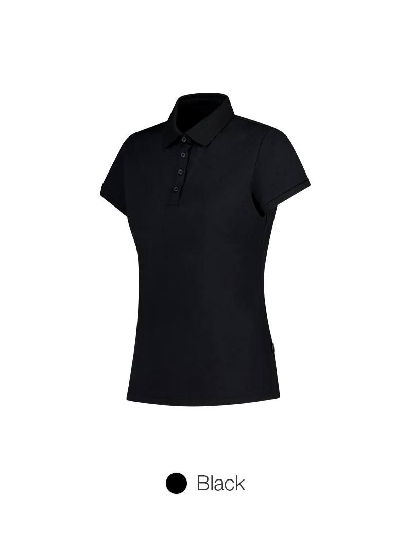 Airy Fit Slim Fit Knitted-Collar Polo Shirt - Image 11