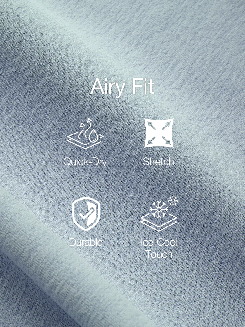 Airy Fit Slim Fit Knitted-Collar Polo Shirt - Image 5