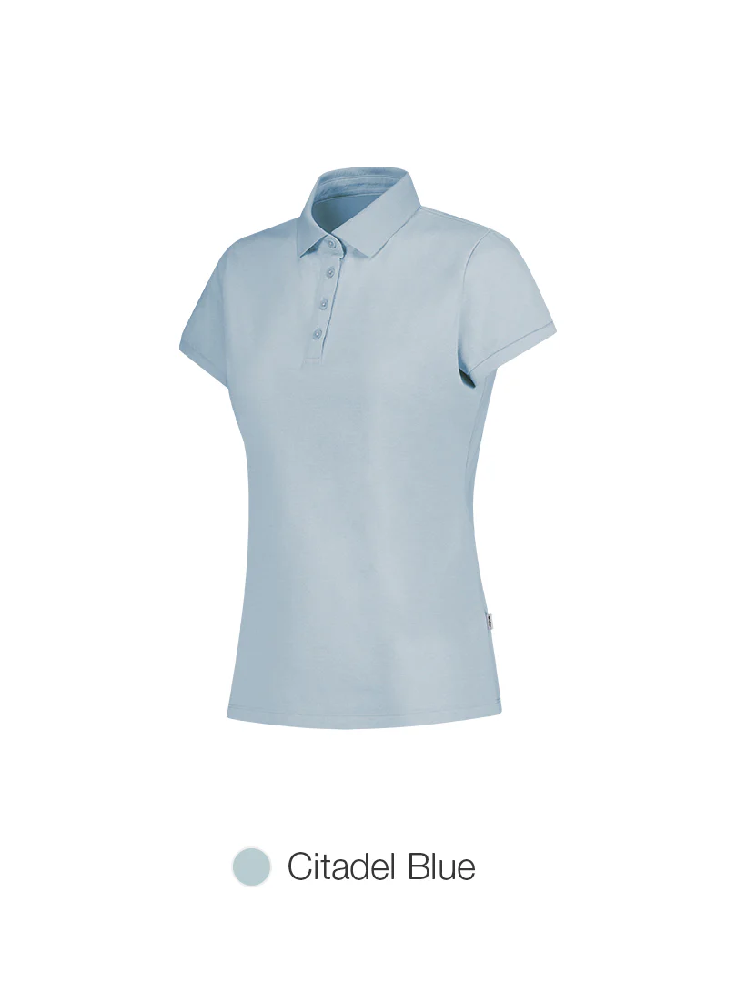 Airy Fit Slim Fit Knitted-Collar Polo Shirt - Image 6