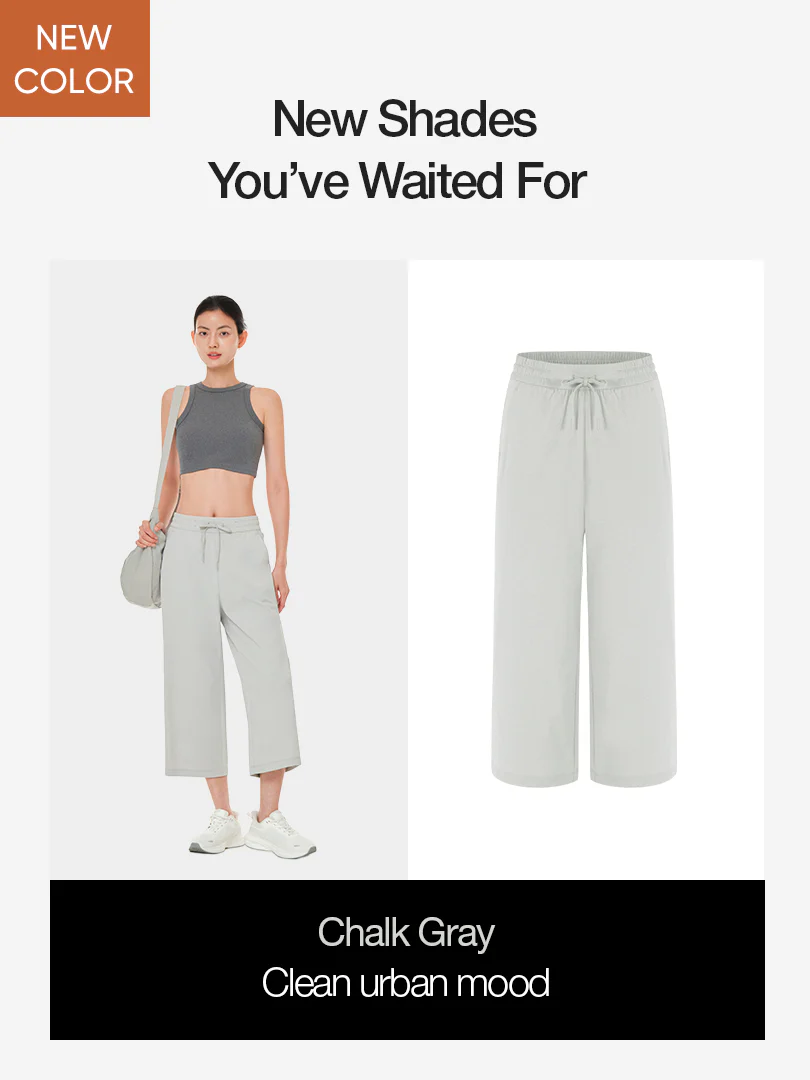 Airy Fit Wide Cropped Pants - Image 12