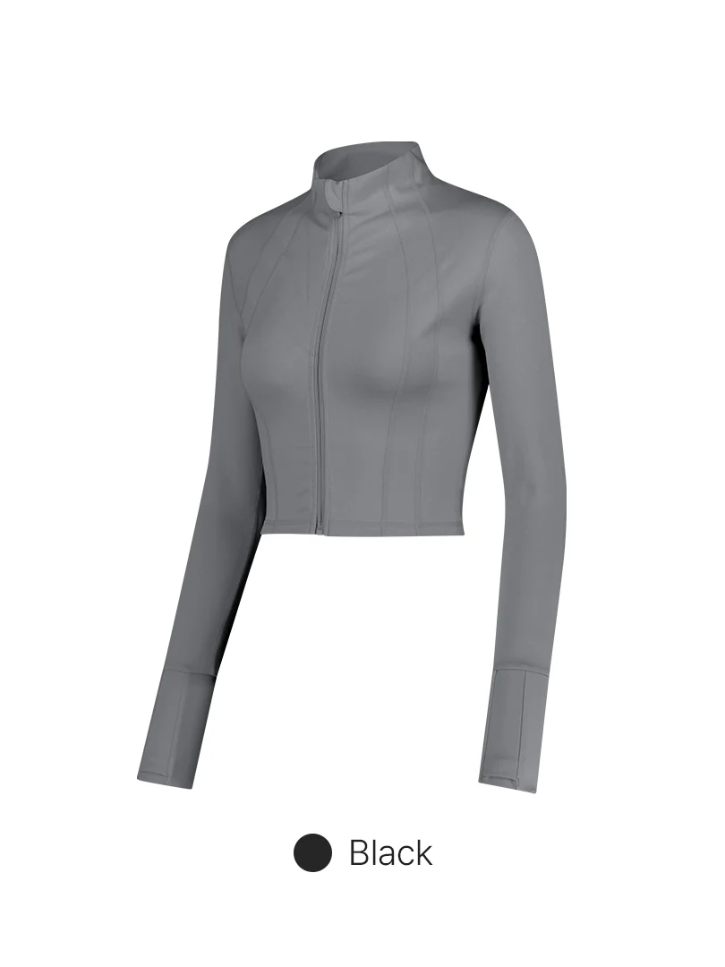 Comfort Fit Cropped Jacket - Image 13