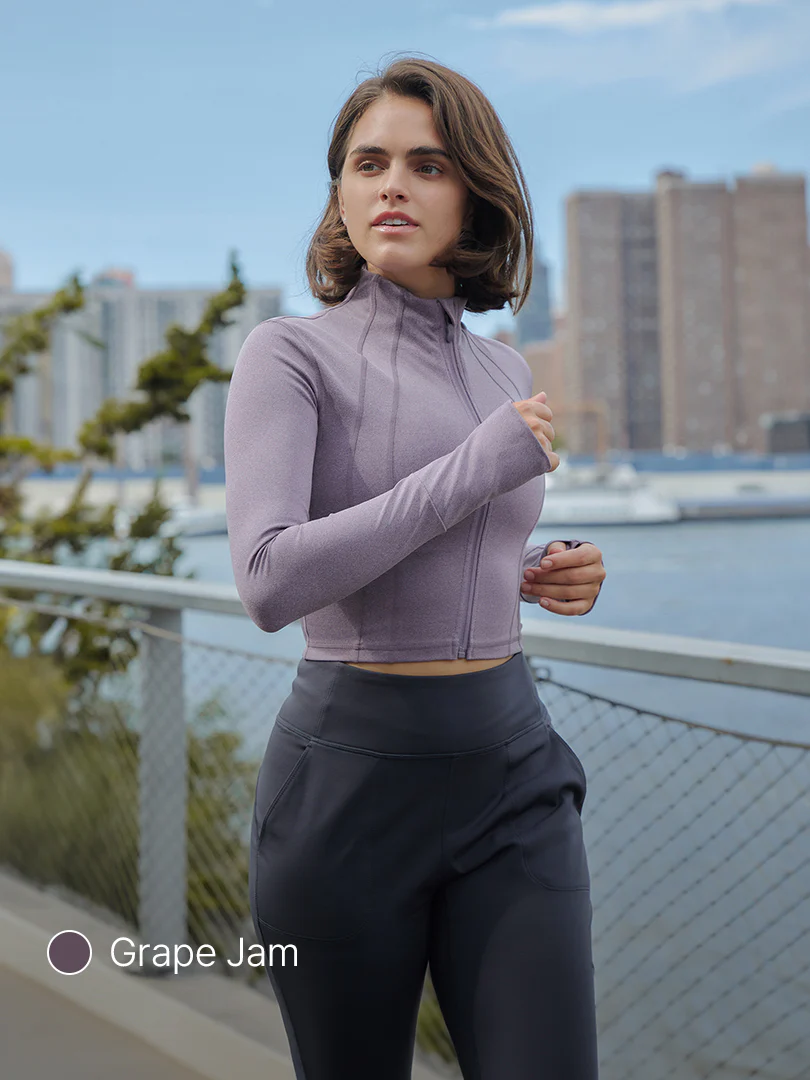 Comfort Fit Cropped Jacket - Image 3