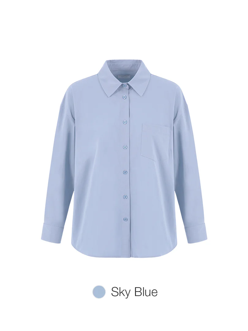 Comfort Fresh Oversized Long Sleeve Shirt - Image 7