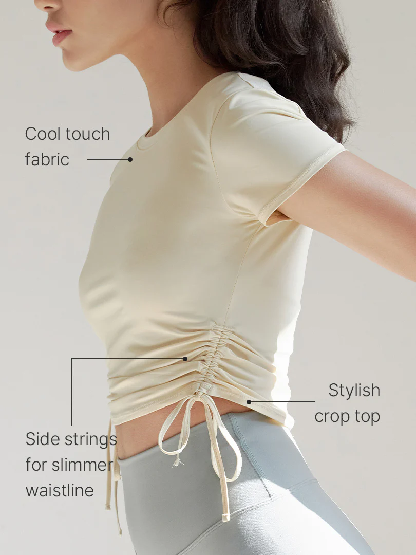 Drawstring Side Short Sleeve - Image 4