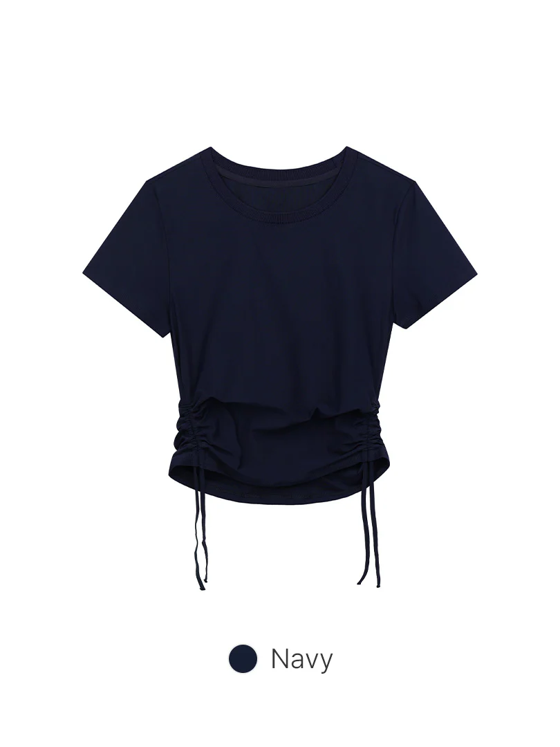 Drawstring Side Short Sleeve - Image 5