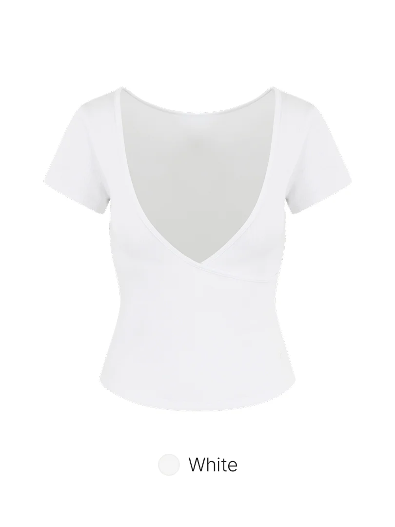 Fresh Ribbed Wrap Short Sleeve - Image 10