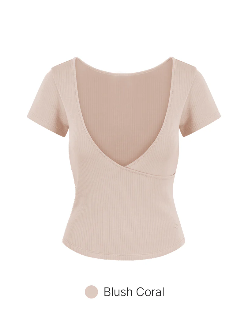 Fresh Ribbed Wrap Short Sleeve - Image 11