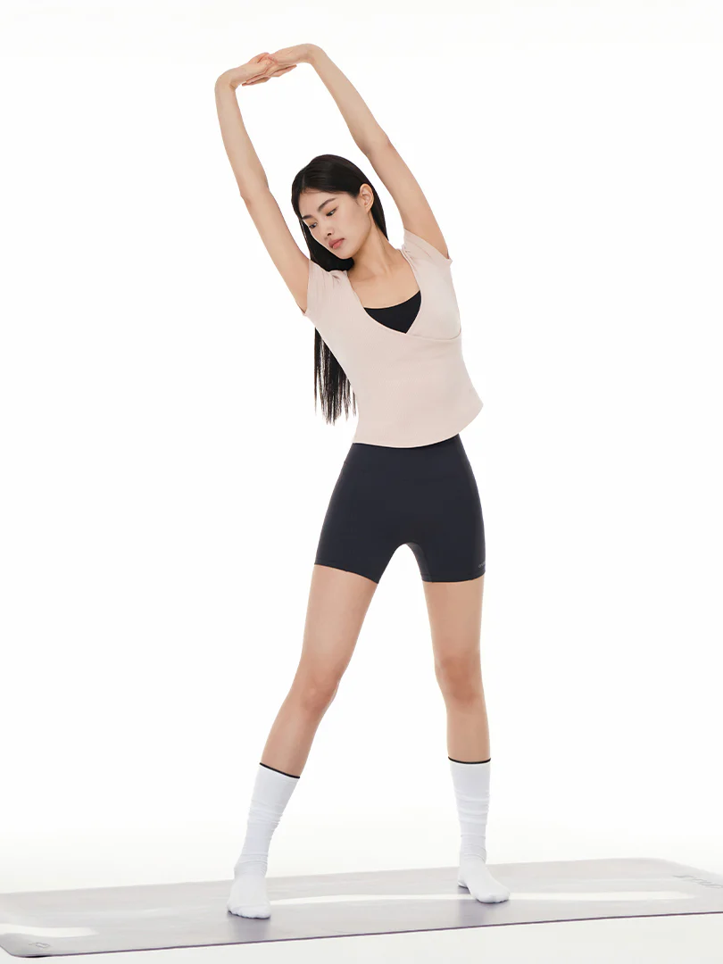 Fresh Ribbed Wrap Short Sleeve - Image 3