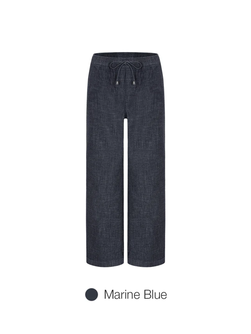 Ice Airdenim Elastic Waist Wide Jeans - Image 3