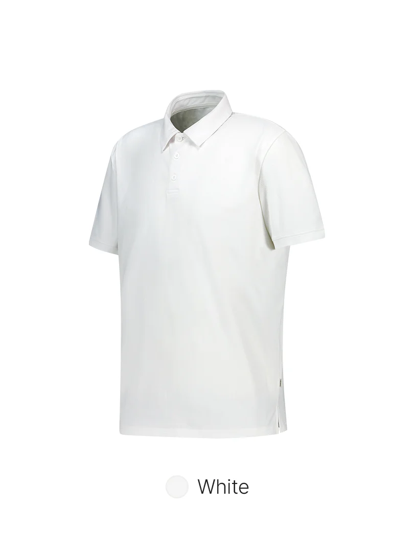 Men's Airy Fit Textured Short Sleeve Polo Shirt - Image 7