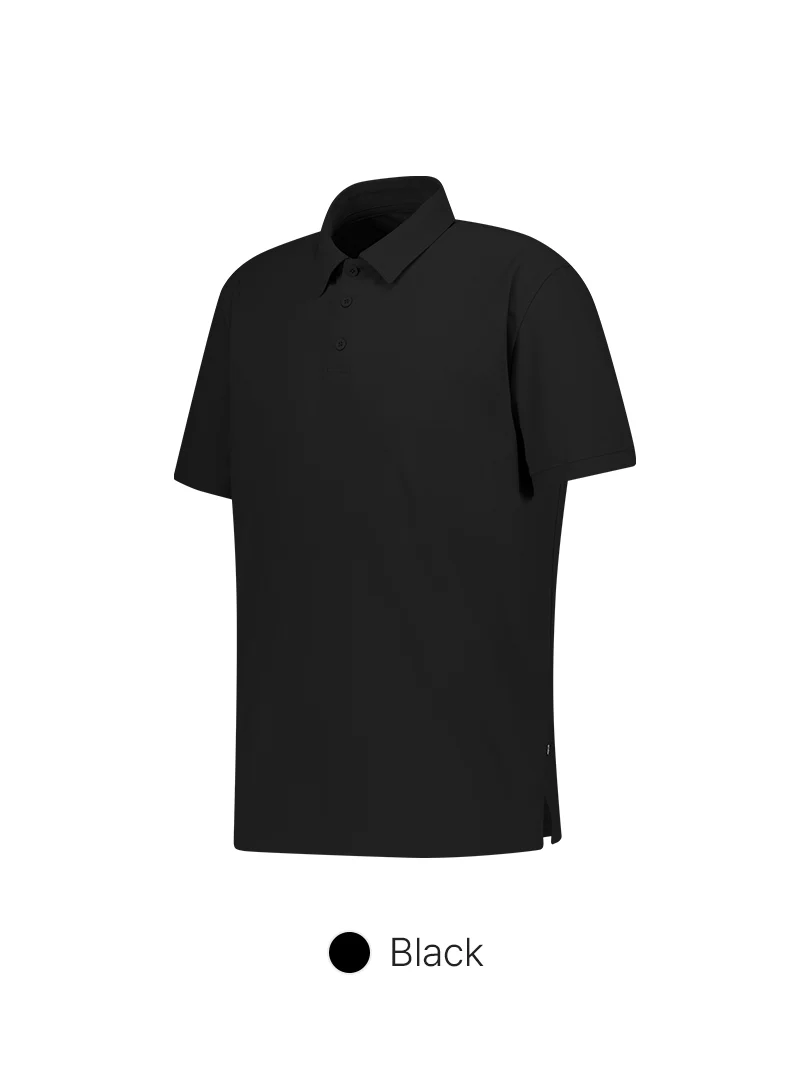 Men's Airy Fit Textured Short Sleeve Polo Shirt - Image 9