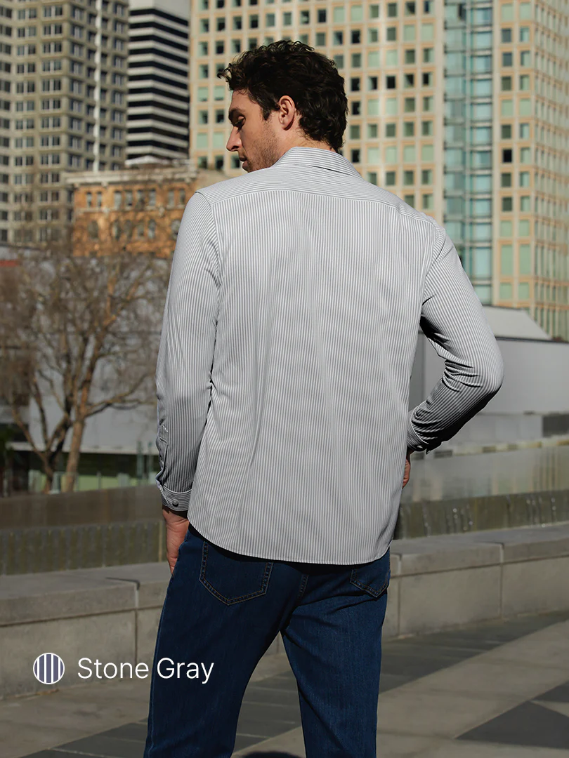 Men's Sweat Free Stripe Shirt - Image 4