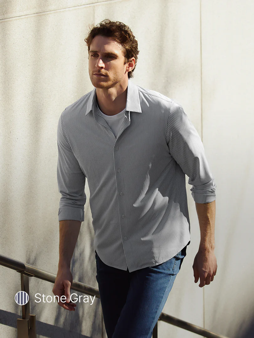 Men's Sweat Free Stripe Shirt - Image 5