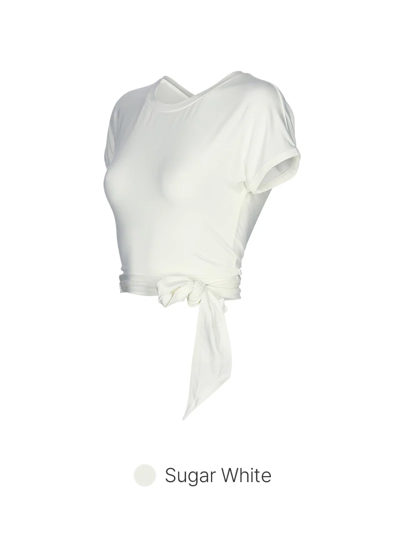 Modal Sustainable Tie-Waist Short Sleeve - Image 6