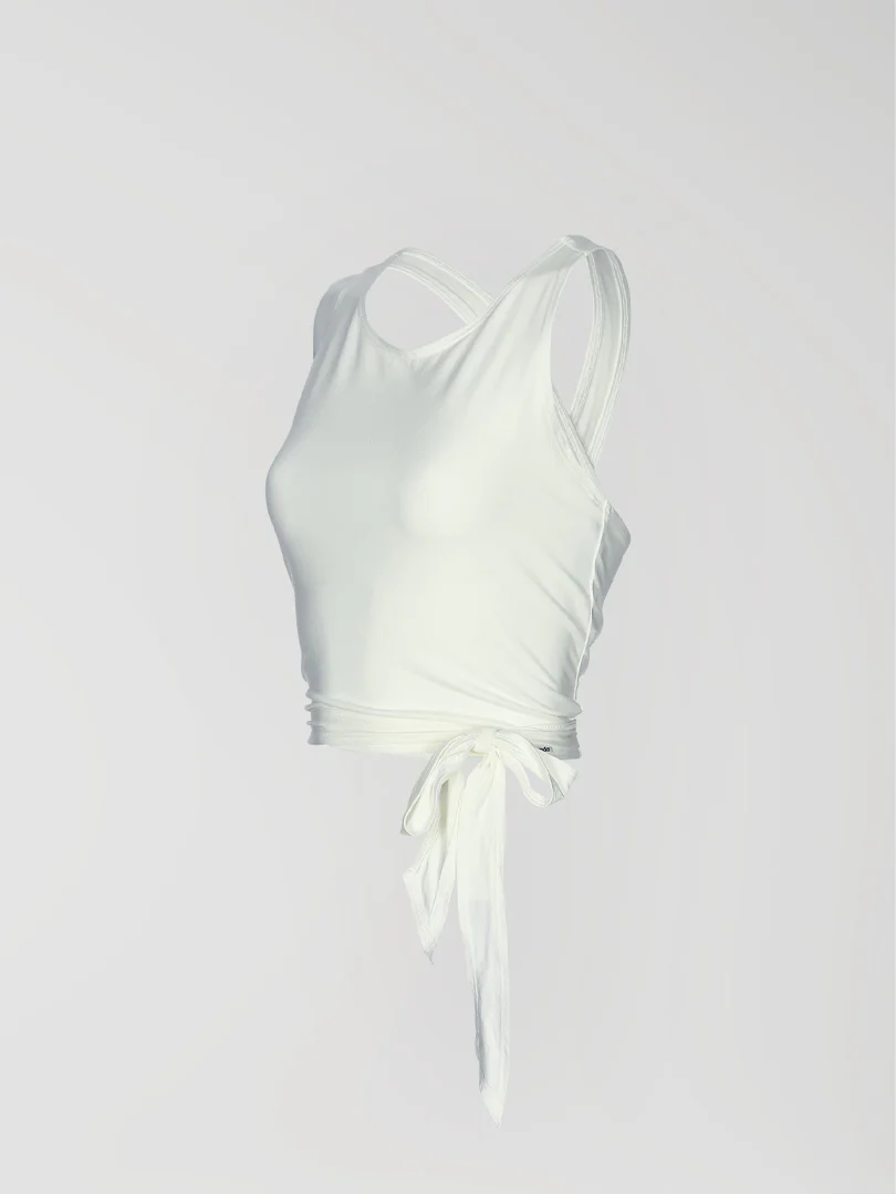 modal Sustainable Cross Back Tank Top - Image 2