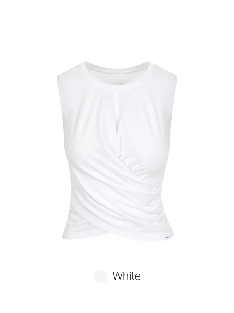 Soft Modal Cross Wrap Tank Top - Image 4