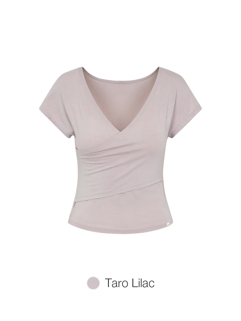 Soft Modal Wrap Style Short Sleeve - Image 3